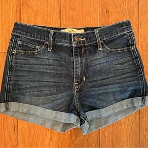 Hollister denim high rise short shorts size 27
